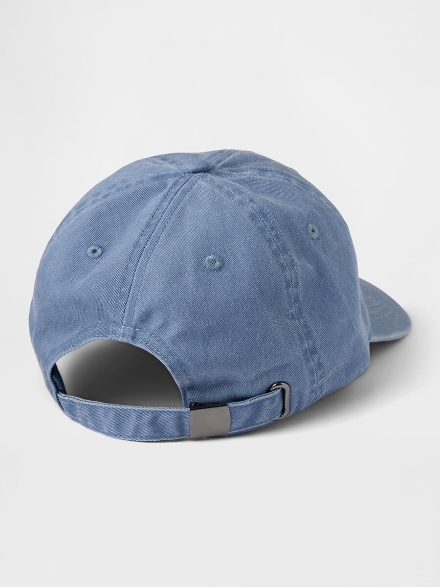Blue cotton baseball cap_1