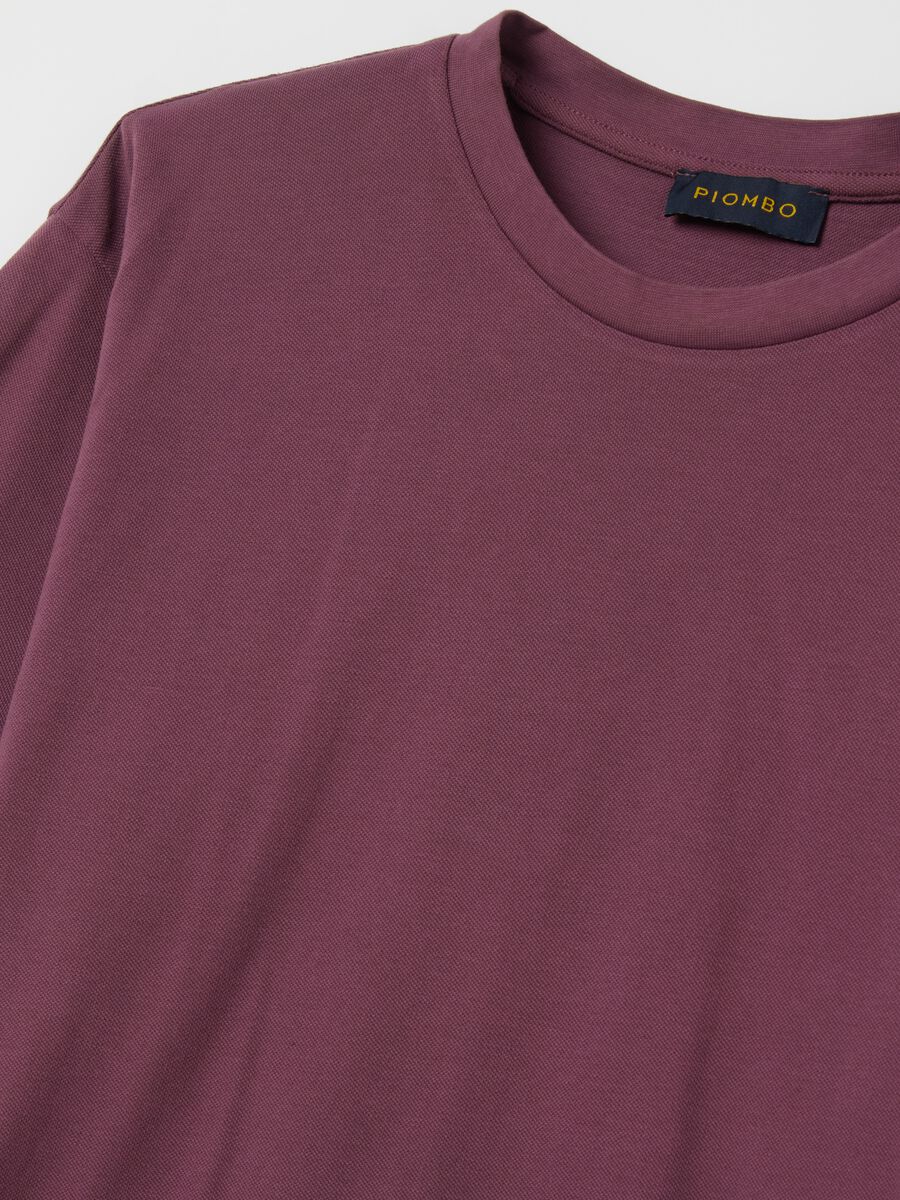 Solid colour cotton T-shirt_5