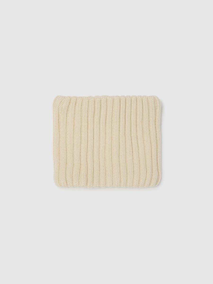 Girls' Beige Neck Warmer_0