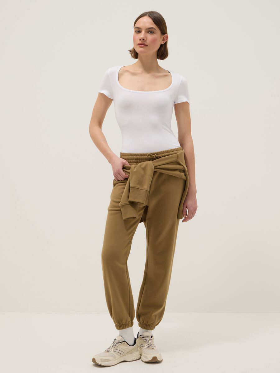 White Stretch Cotton Bodysuit_1