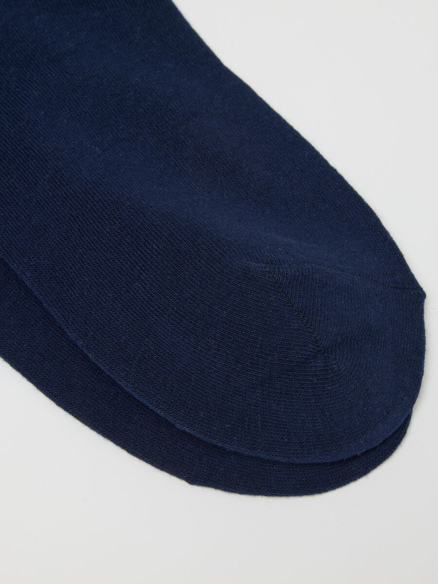 Set of two-pack short socks in multicolour stretch cotton blend_1