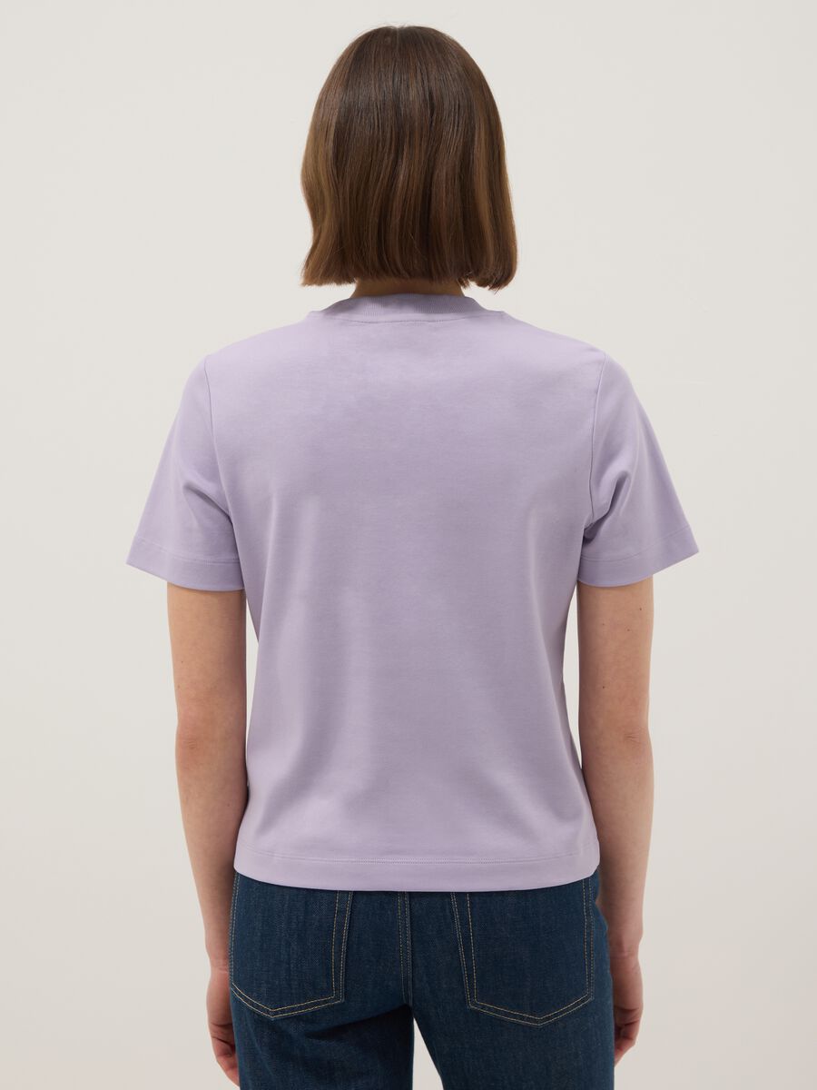 Purple pure cotton relaxed fit T-shirt_3