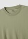 T-shirt a maniche corte in puro cotone verde relaxed fit_5