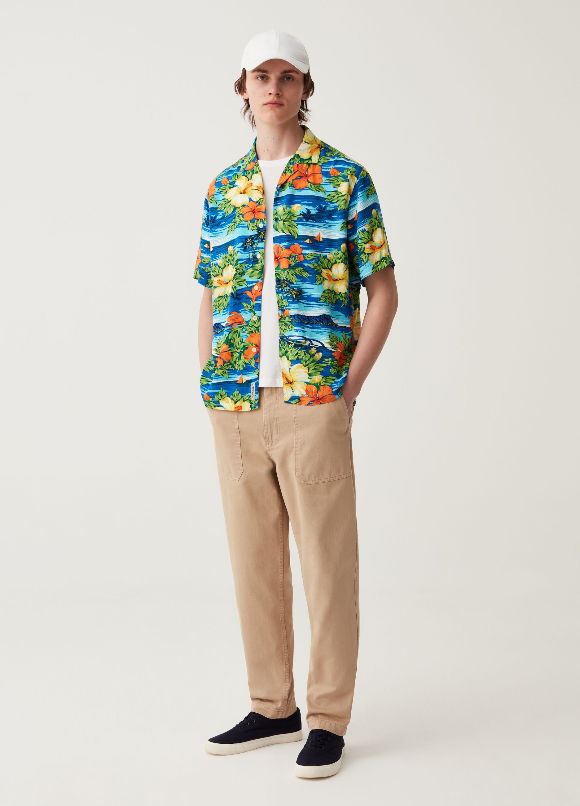 Camicia oversize in viscosa sostenibile Grand&Hills_1