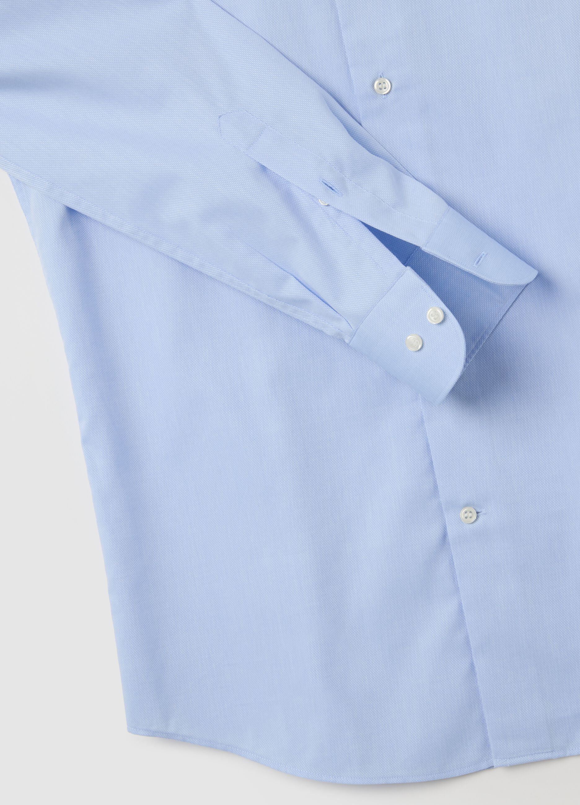 Men's Blue Slim Fit Pure Cotton Shirt