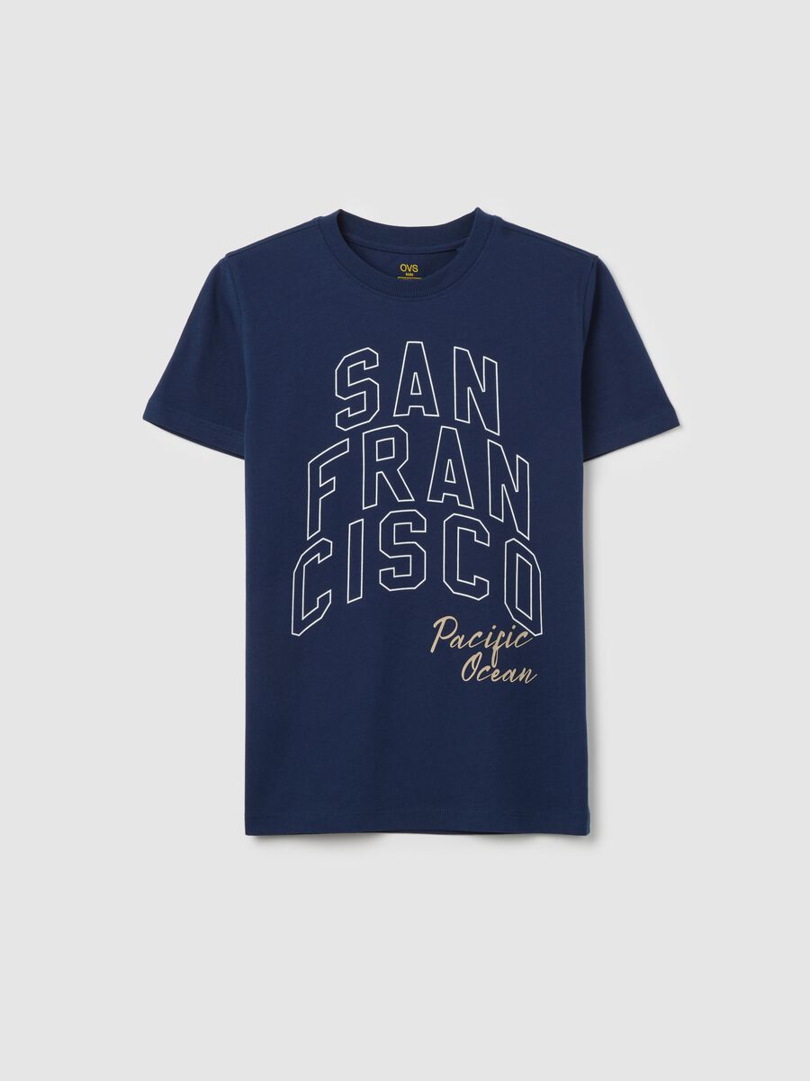 San Francisco Blue Pure Cotton T-Shirt_3