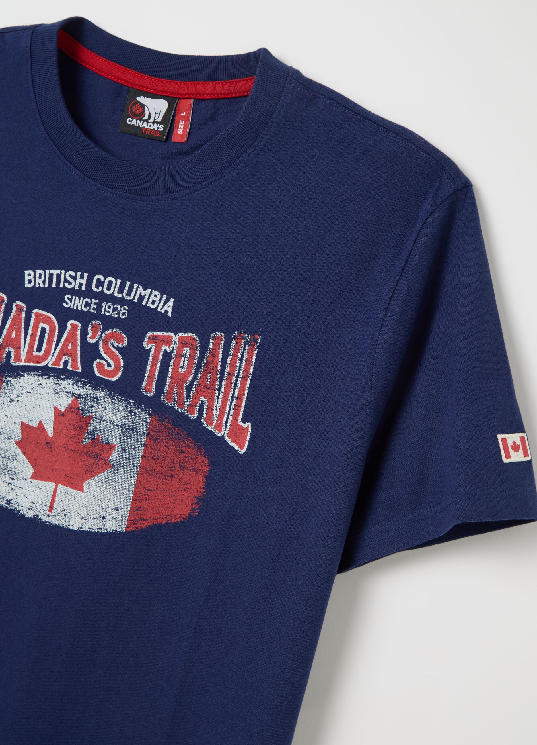 Canada's Trail blue T-shirt with print