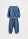 Blue neoprene tracksuit set_0