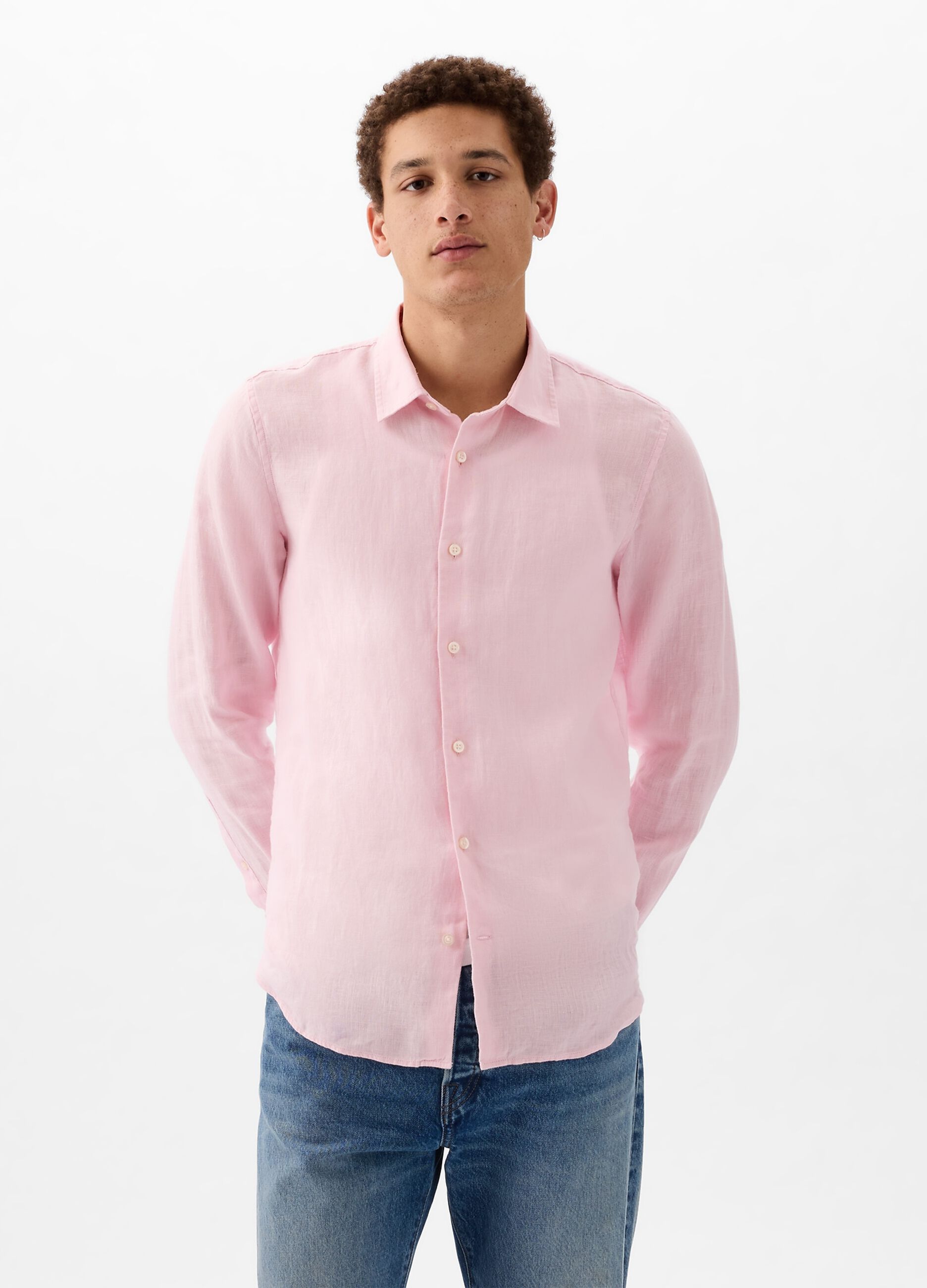 Camicia lino uomo ovs sales