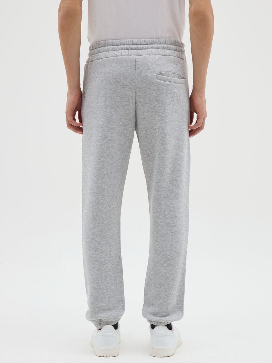 Grey cotton-blend jogging trousers_2