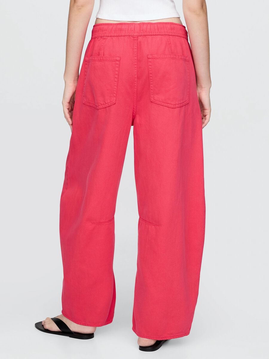 Pink Lyocell and cotton trousers_2
