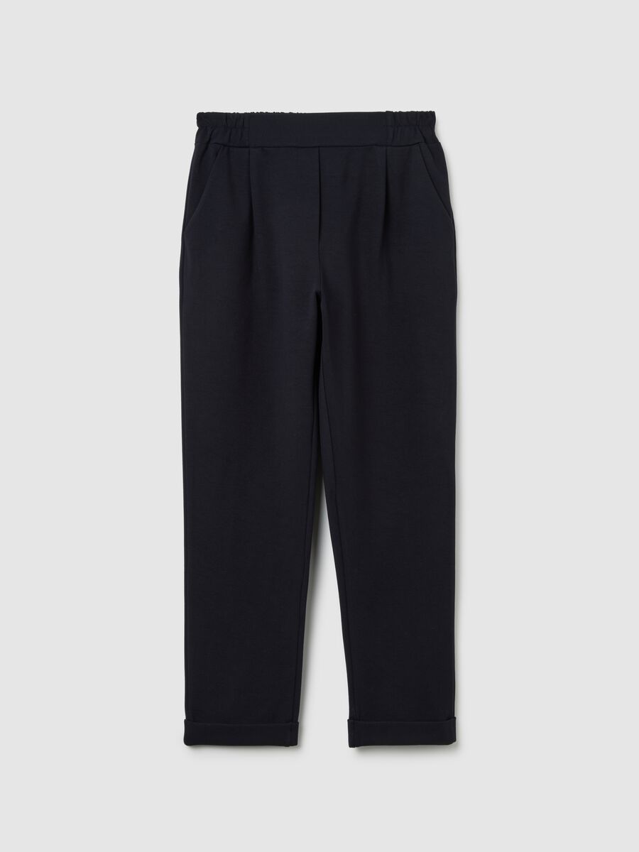 Regular fit blue trousers_4