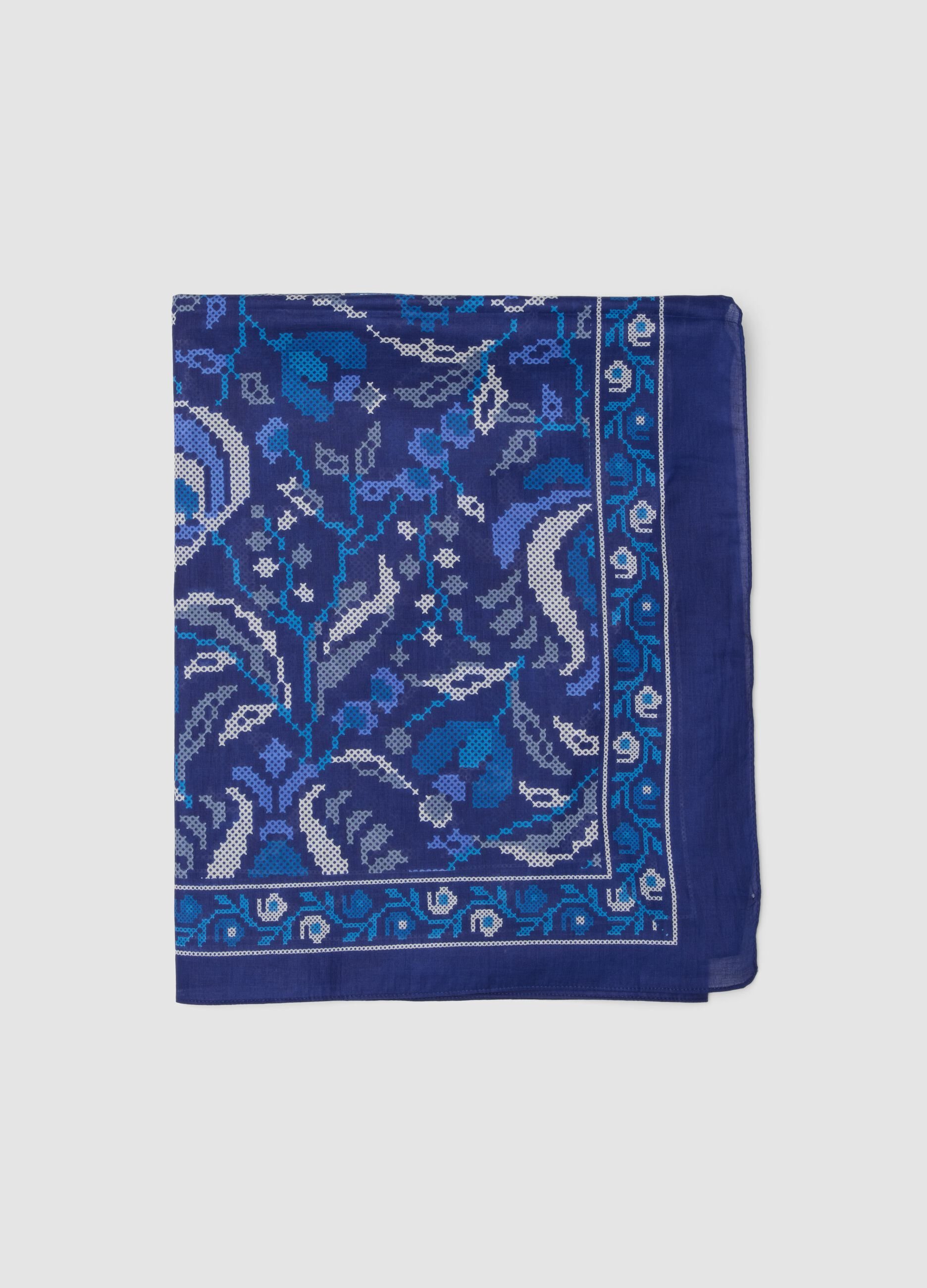 Blue pure cotton printed pareo