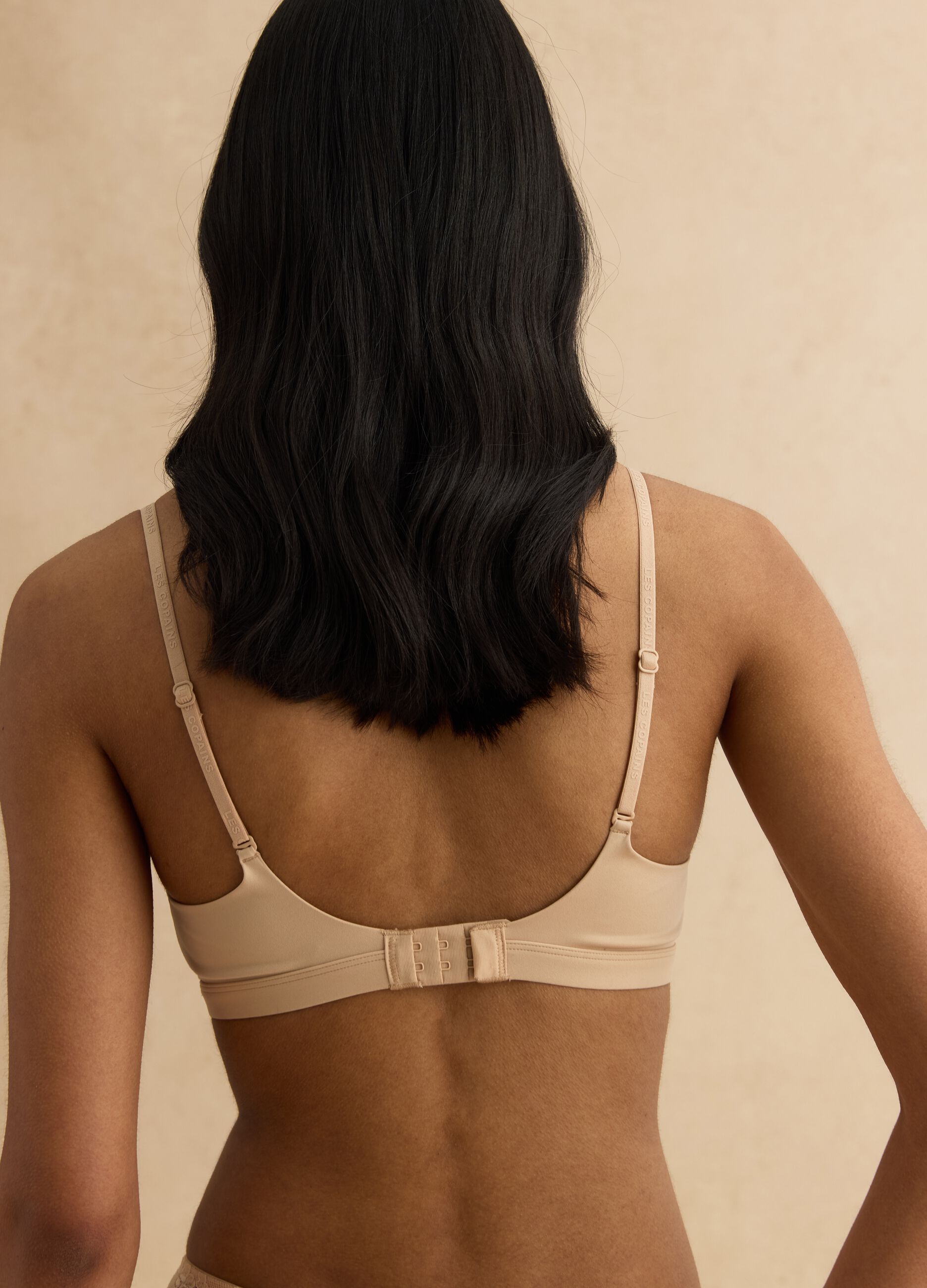 Beige Microfibre Triangle Bra