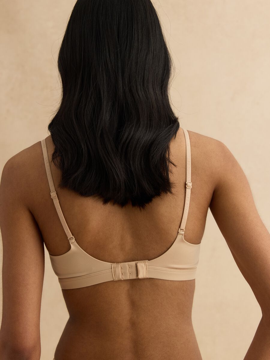 Reggiseno a triangolo beige chiaro in microfibra senza imbottitura_3