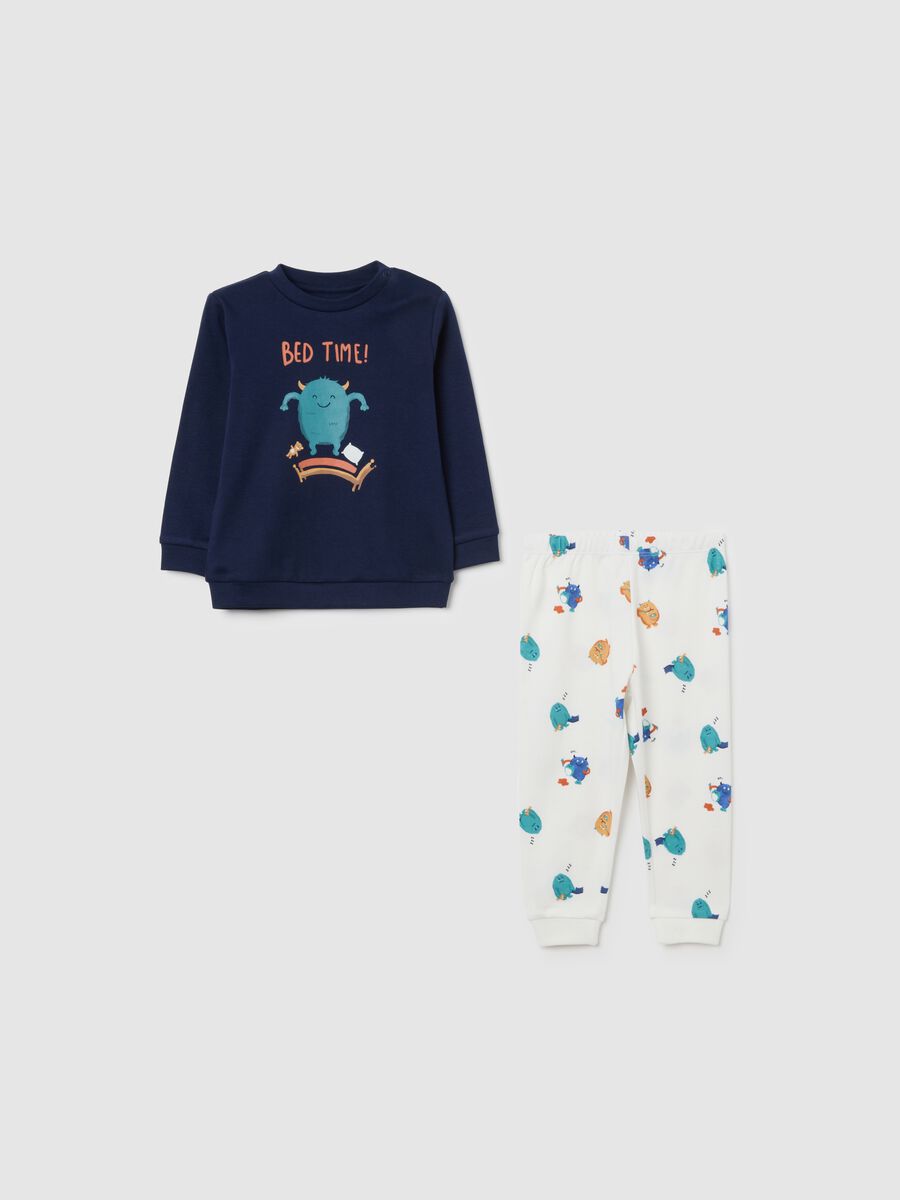 Multicolour pure cotton baby pyjamas regular fit_0