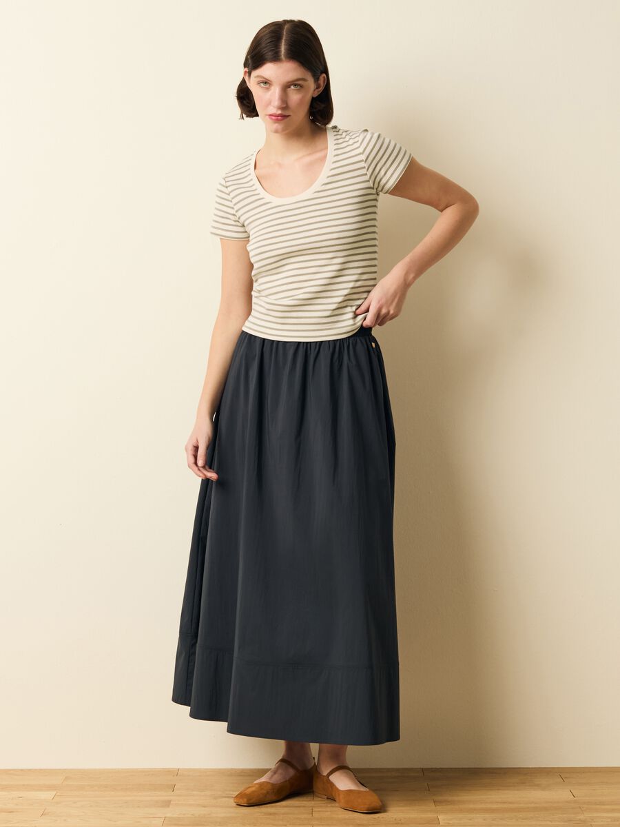 Striped cotton T-shirt_0
