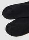 Black Cotton Blend Socks with Ruffled Edges_2
