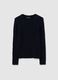 Blue pure cotton regular fit sweater_4