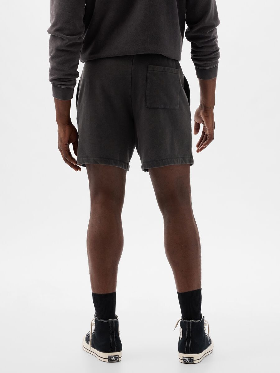 Bermuda joggers in fleece with drawstring_2