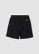 Boys&rsquo; black pure cotton Chicago Bulls print shorts_1