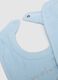 Twin Pack Blue Cotton Baby Bibs_2