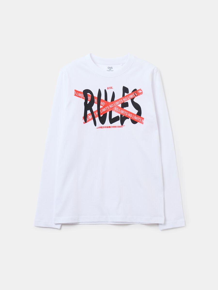 T-shirt a maniche lunghe con stampa_3