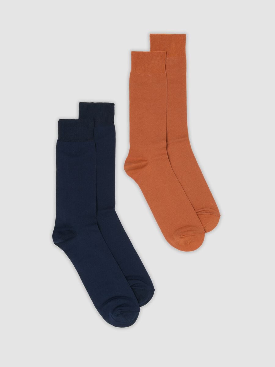 2-pack of multicolour midi socks in stretch cotton_0
