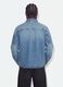 Blue pure cotton denim shirt, regular fit_3