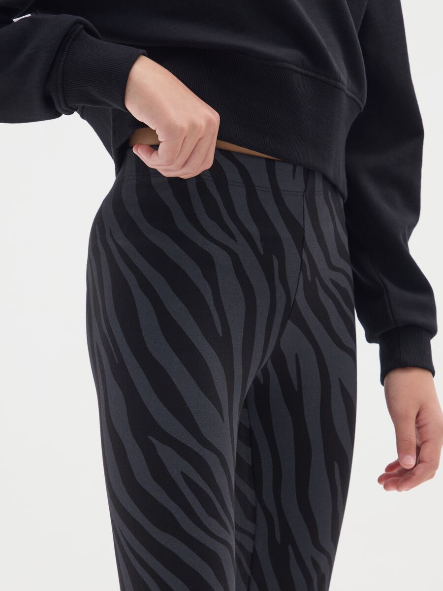 Leggings da ragazza in cotone elasticizzato multicolor skinny_2