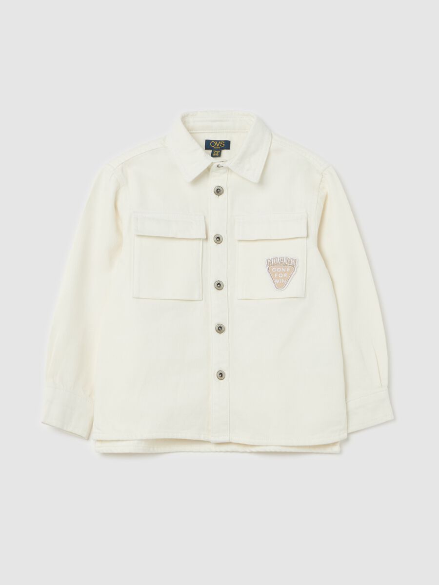 Drill shacket with "Miami gone for win" patch_0