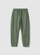 Children's Green Jogger Trousers in Pure Cotton, Regular Fit_0
