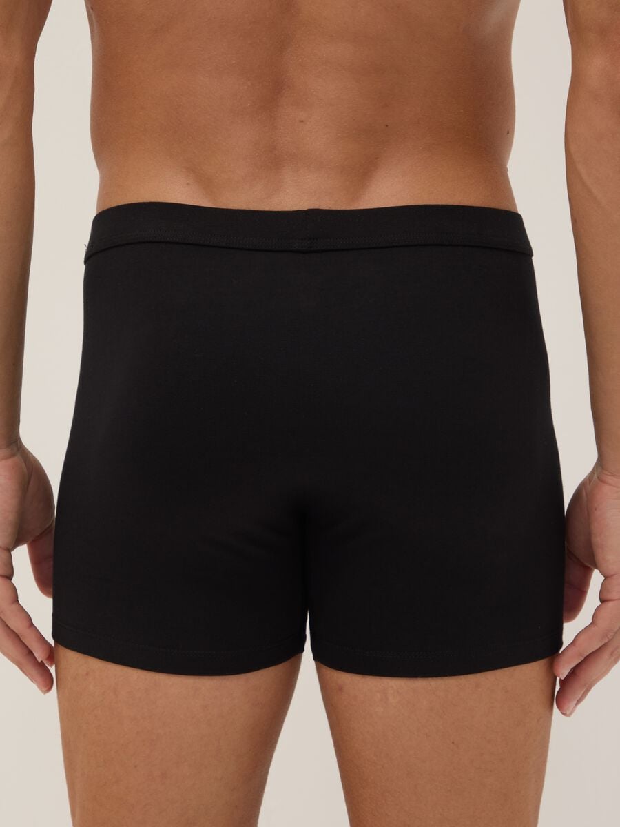 Bipack di boxer neri in cotone Supima elasticizzato_2
