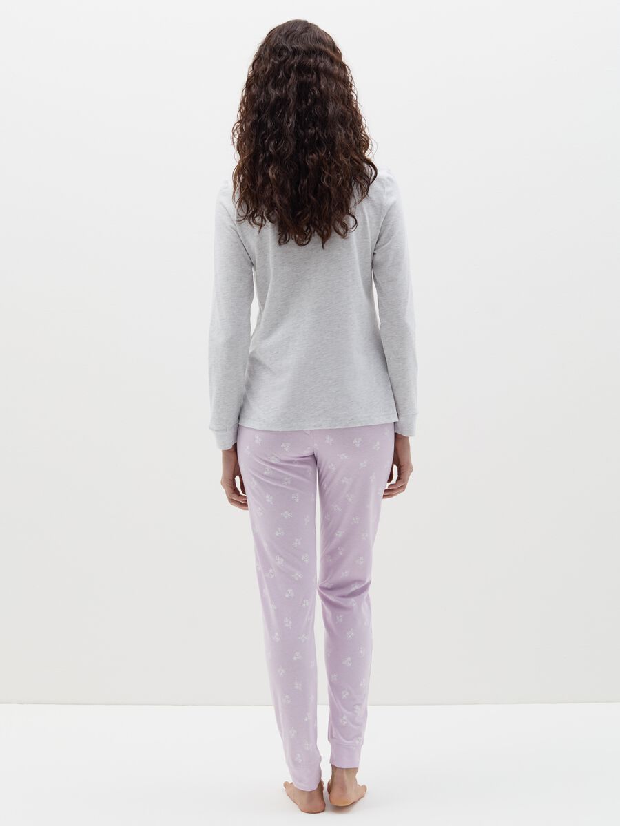 Cotton pyjamas with bouclé lettering_3
