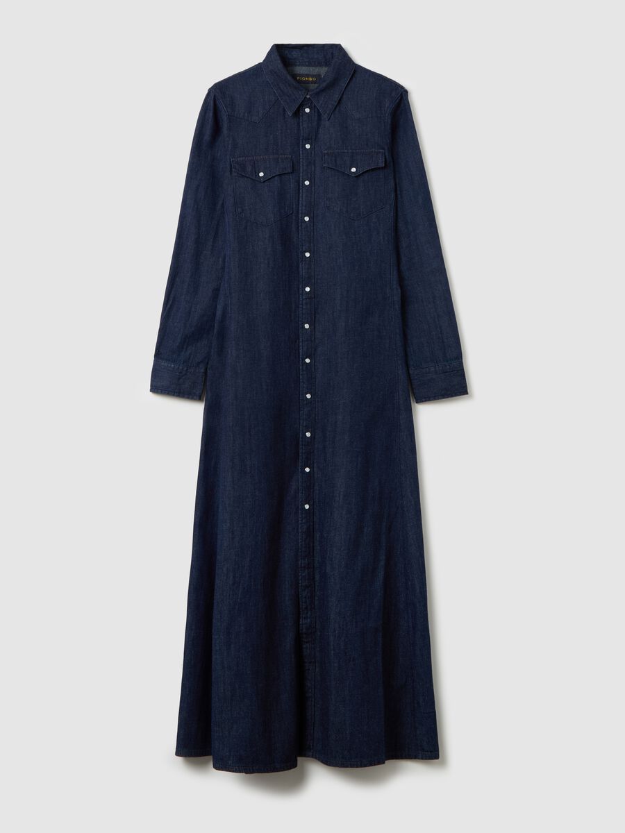 Denim shirt dress_4