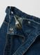 Girls' blue denim wide leg trousers_2