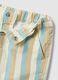 Multicolour striped pure cotton shorts for toddler_3