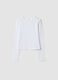 White slim-fit long-sleeve T-shirt in stretch organic cotton jersey_0