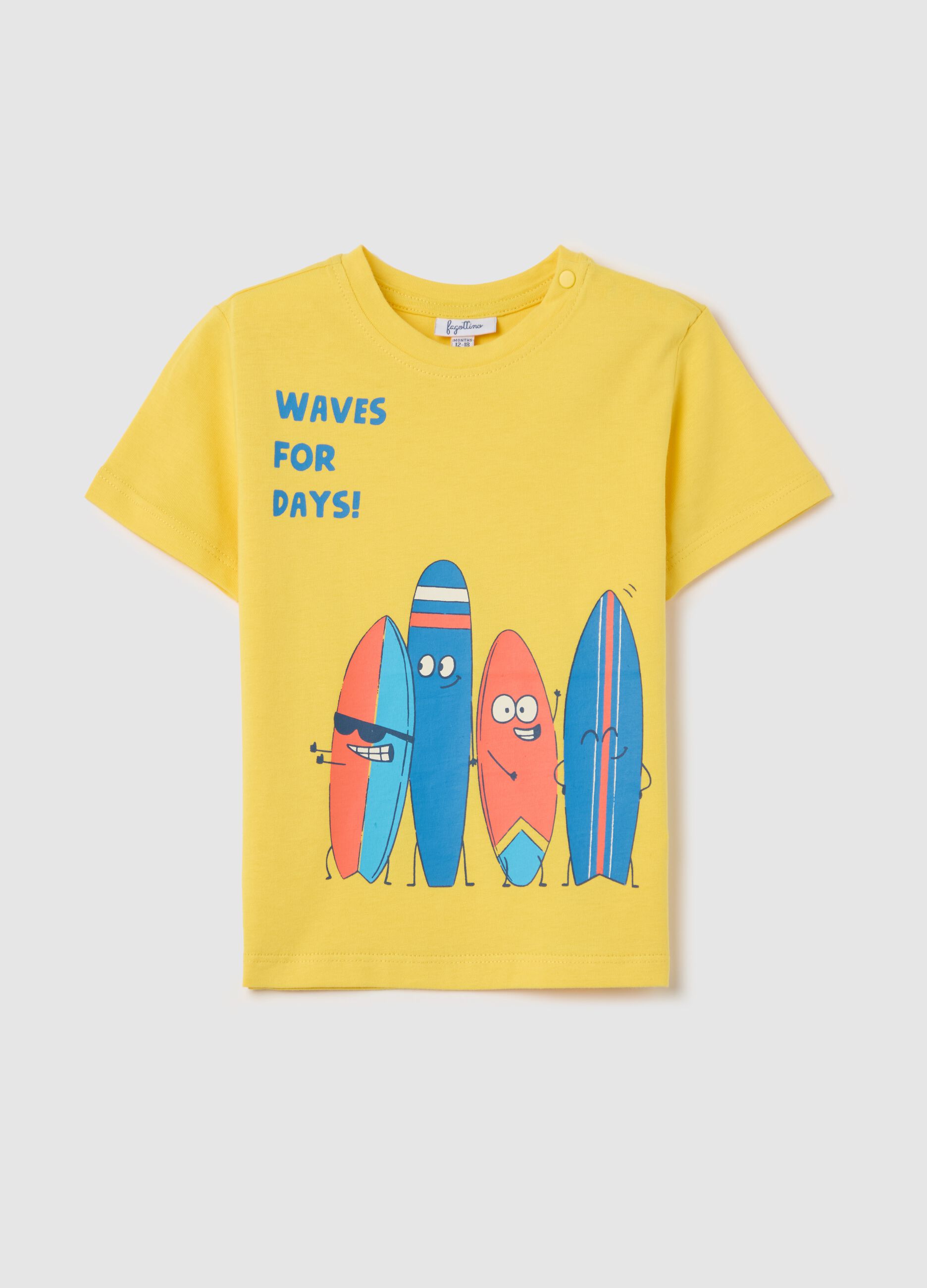 Cotton T-shirt with print