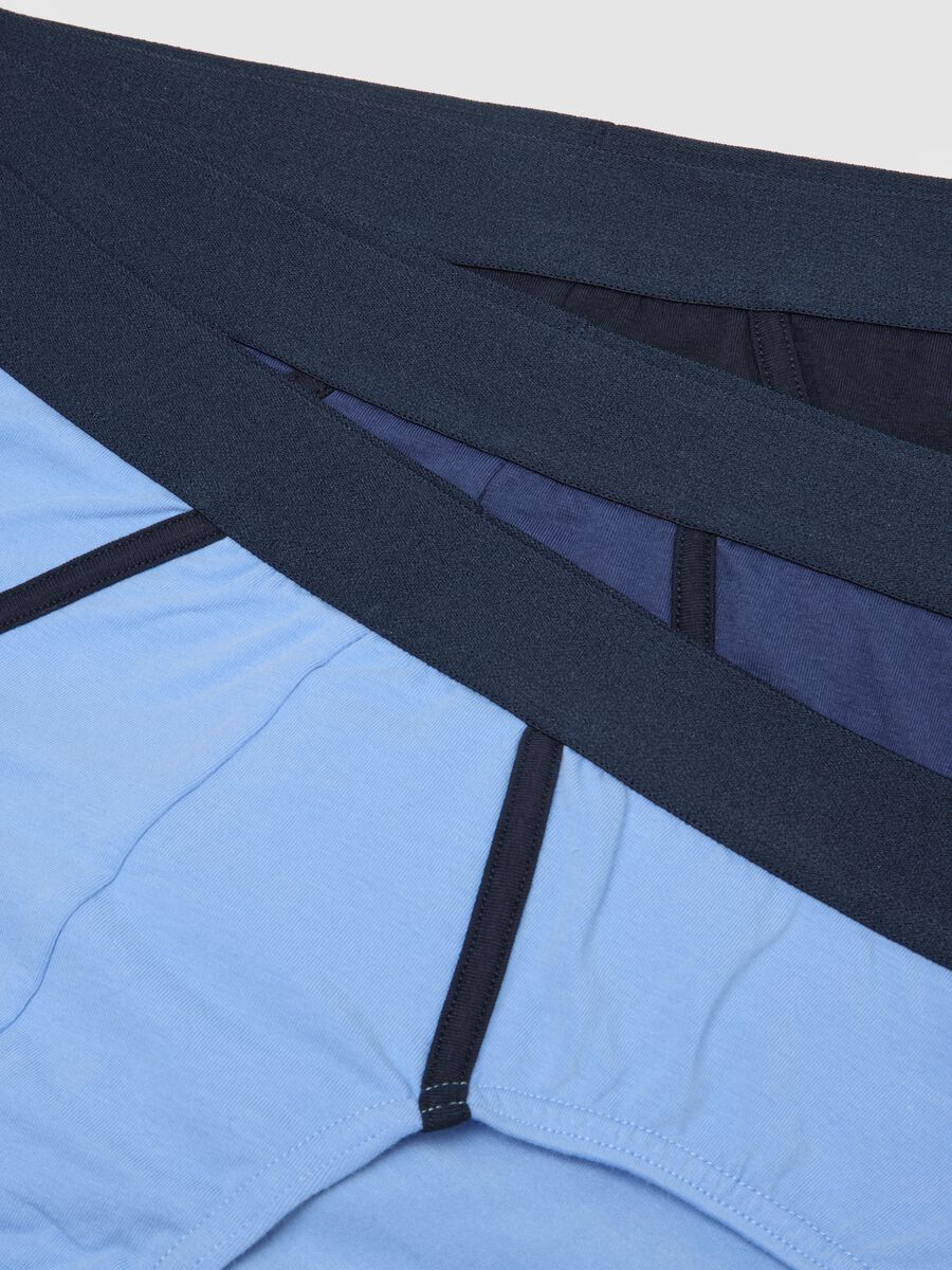 Multicolour regular fit cotton stretch tripack briefs_5