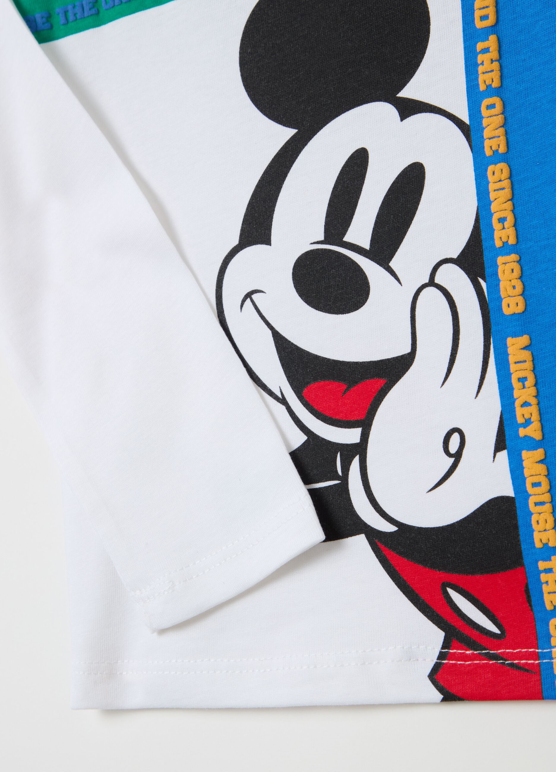 Long-sleeved T-shirt with Mickey Mouse print