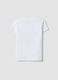 Girls' white pure cotton T-shirt regular fit with print_1