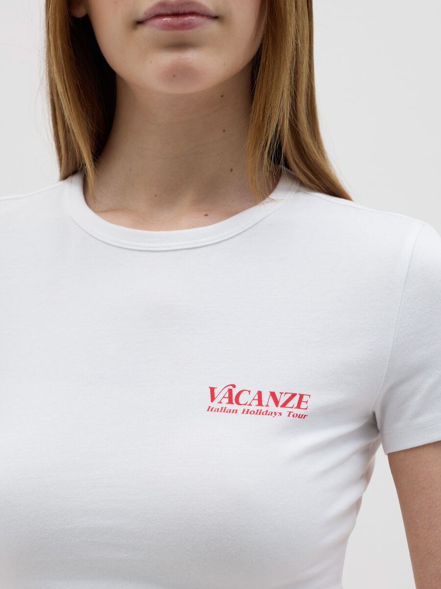 Short-sleeved T-shirt with "Dolce Vita" print_2