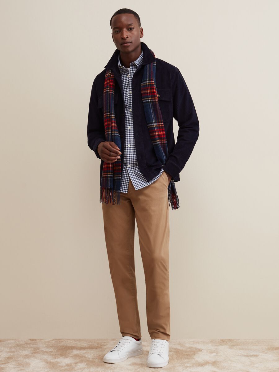 Pantaloni regular fit in twill stretch_0