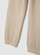 Boys' beige regular fit pure cotton trousers_2