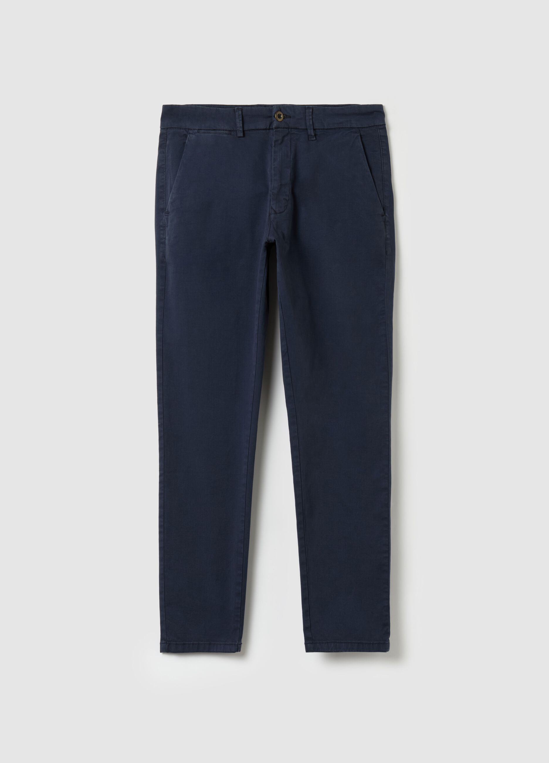 Pantalone chino slim fit in cotone stretch