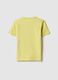 Yellow crew neck t-shirt for boys in pure cotton regular fit_1