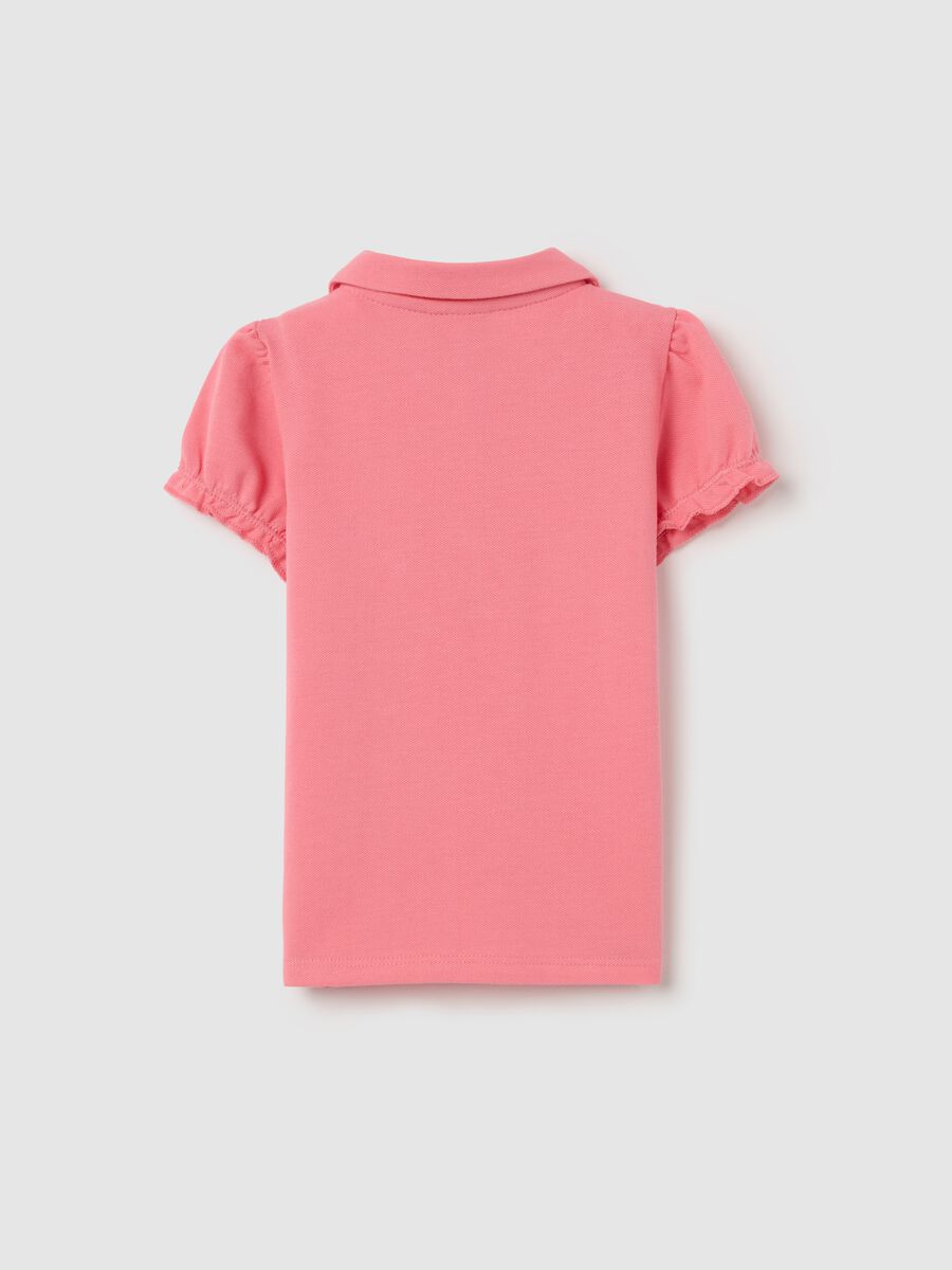 Piquet polo shirt with rounded collar_1