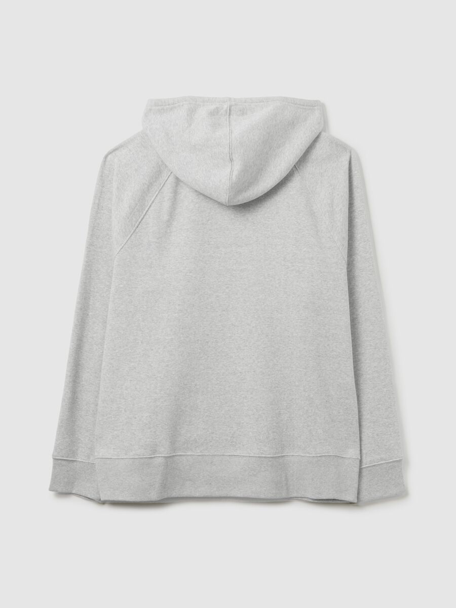 Full-zip sweatshirt with hood and logo embroidery_2