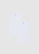 Twin pack of white girls' vests in pure cotton regular fit_0